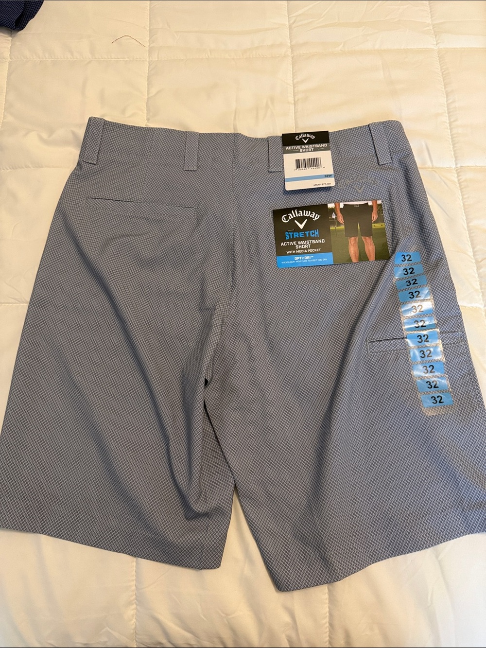 Callaway Men’s Stretch Golf Hybrids — Light Gray